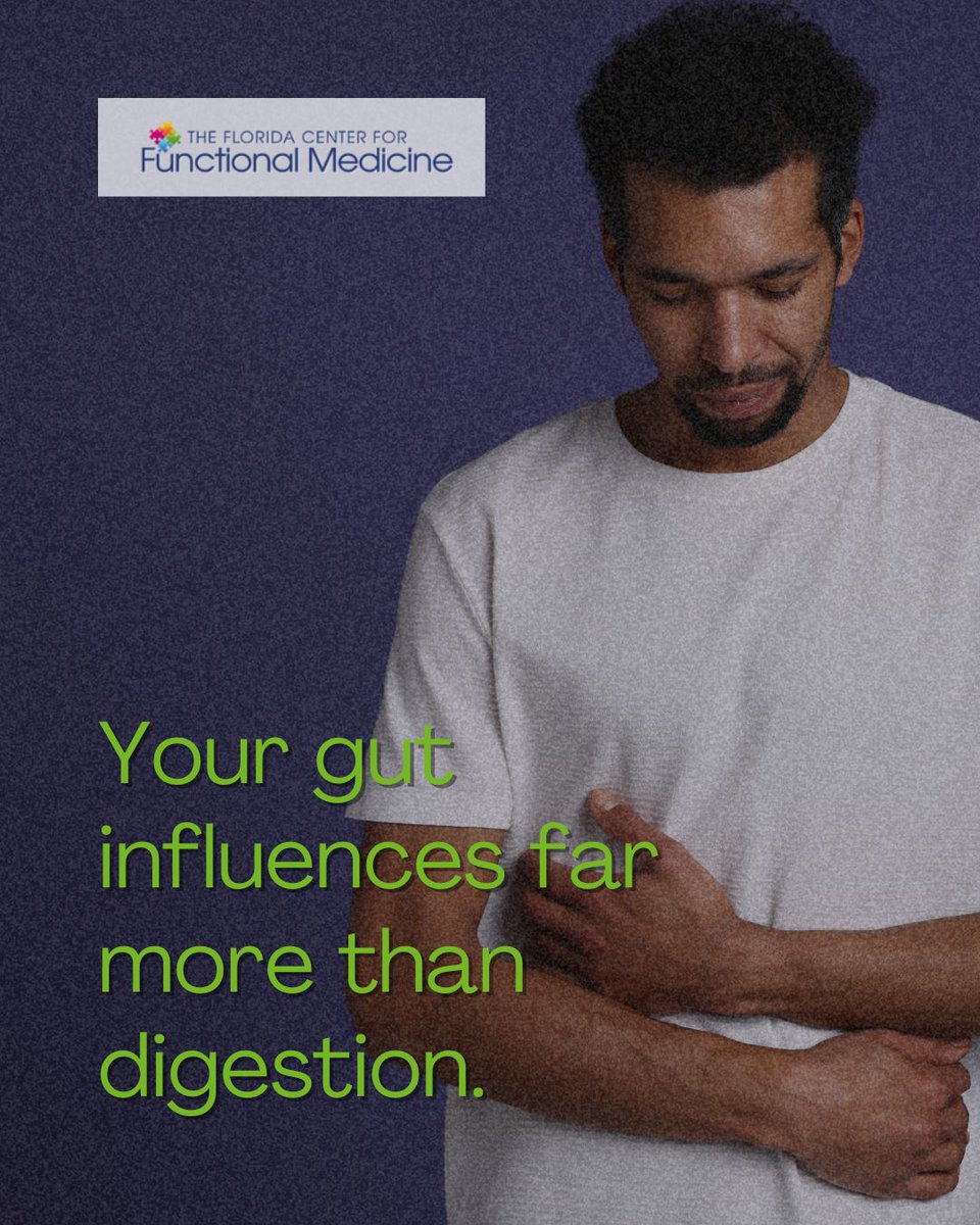 FlFunctionalMed's tweet photo. Did you know that the gut plays a central role in immune function, hormone balance, and even brain health? When gut function becomes disrupted, it can contribute to symptoms like fatigue, skin issues, mood changes, and chronic inflammation.

800-371-0902
https://t.co/HgEI9b9GYw https://t.co/cAP0IKTCvQ