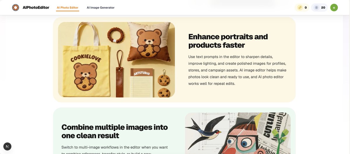sideprojectors's tweet image. Side project showcase - check out AI Photo Editor - Free Online AI Photo Editor - sideprojectors.com/project/76675/… @sideprojectors #sideproject #makers #entrepreneur #ai-photo-editor