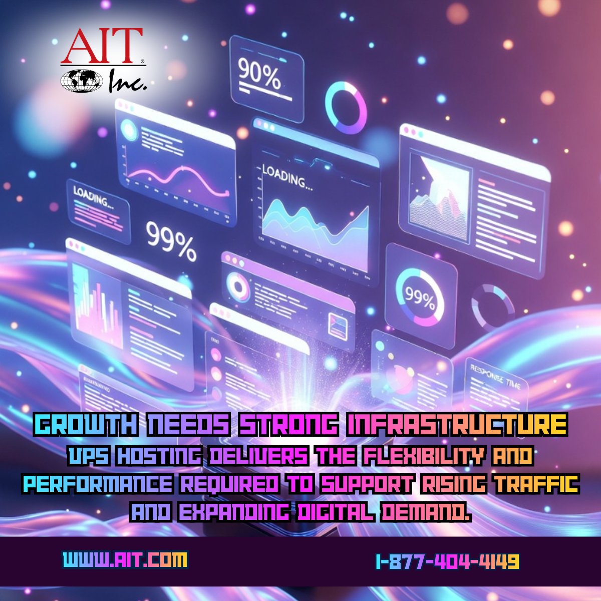 AITWebHosting's tweet image. Growth is good. Slow performance isn’t.

VPS hosting gives you speed, control, and scalability when it matters most.

👉 Upgrade now: 1l.ink/NCDWDQJ

#VPSHosting #WebsitePerformance #ScalableHosting #AITHosting