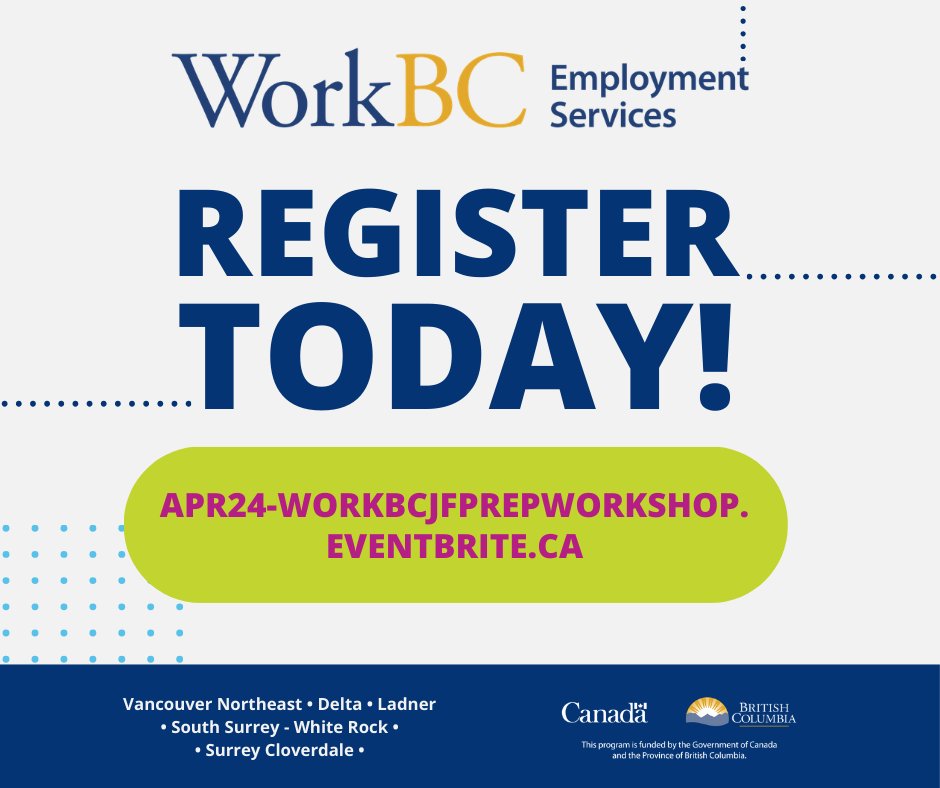 WorkBCSSWR's tweet photo. We are proud to once again be partnering with Neil Squire to bring you the best strategies for navigating a job fair! Created specifically for People With Disabilities, we're here to give you the confidence you need too succeed!

REGISTER TODAY! https://t.co/3dgZCxnKc1 https://t.co/KJ2tWfFvFW