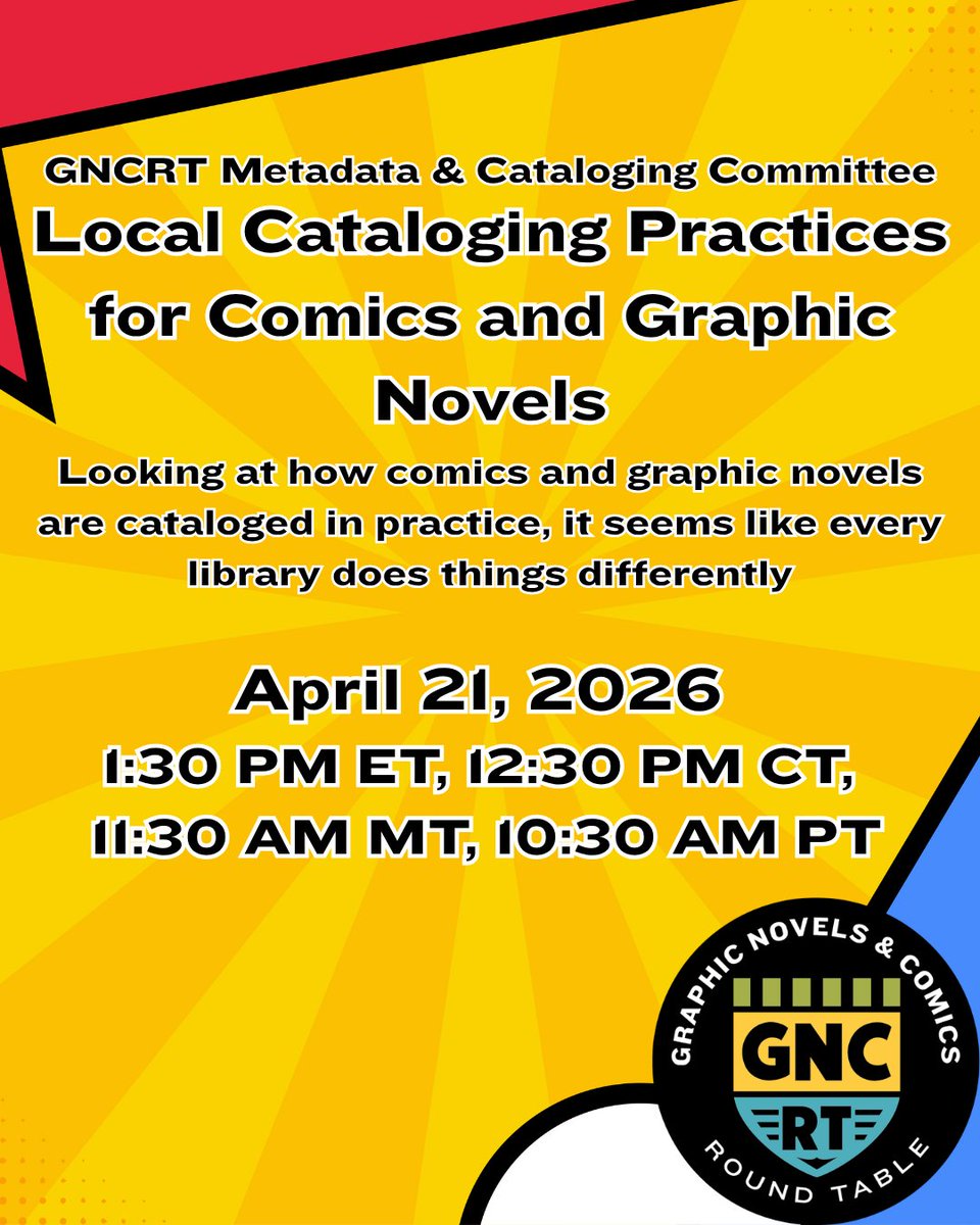 ALA Graphic Novels & Comics RT 🔜 #NYCC tweet media
