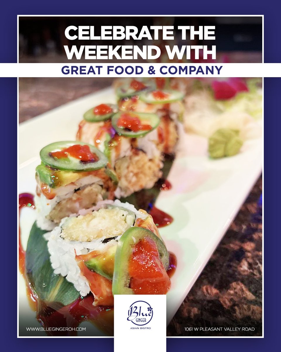 BlueGinger_OH's tweet image. We’ve got your weekend plans covered with our wide array of delicious Asian dishes ready for you and your friends to enjoy!

Reserve your table now before spots fill up and make your weekend one to look forward to!
–
#ParmaOH #Ohio