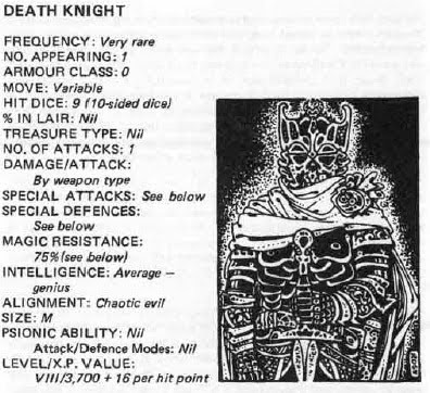 GigagodSesamar's tweet image. Russ Nicholson's illustration of the Death Knight for the 1981 Advanced Dungeons &amp;amp; Dragons Fiend Folio is considered one of the most iconic pieces of art in the book.
#RealmOfSesamar #undead #knight