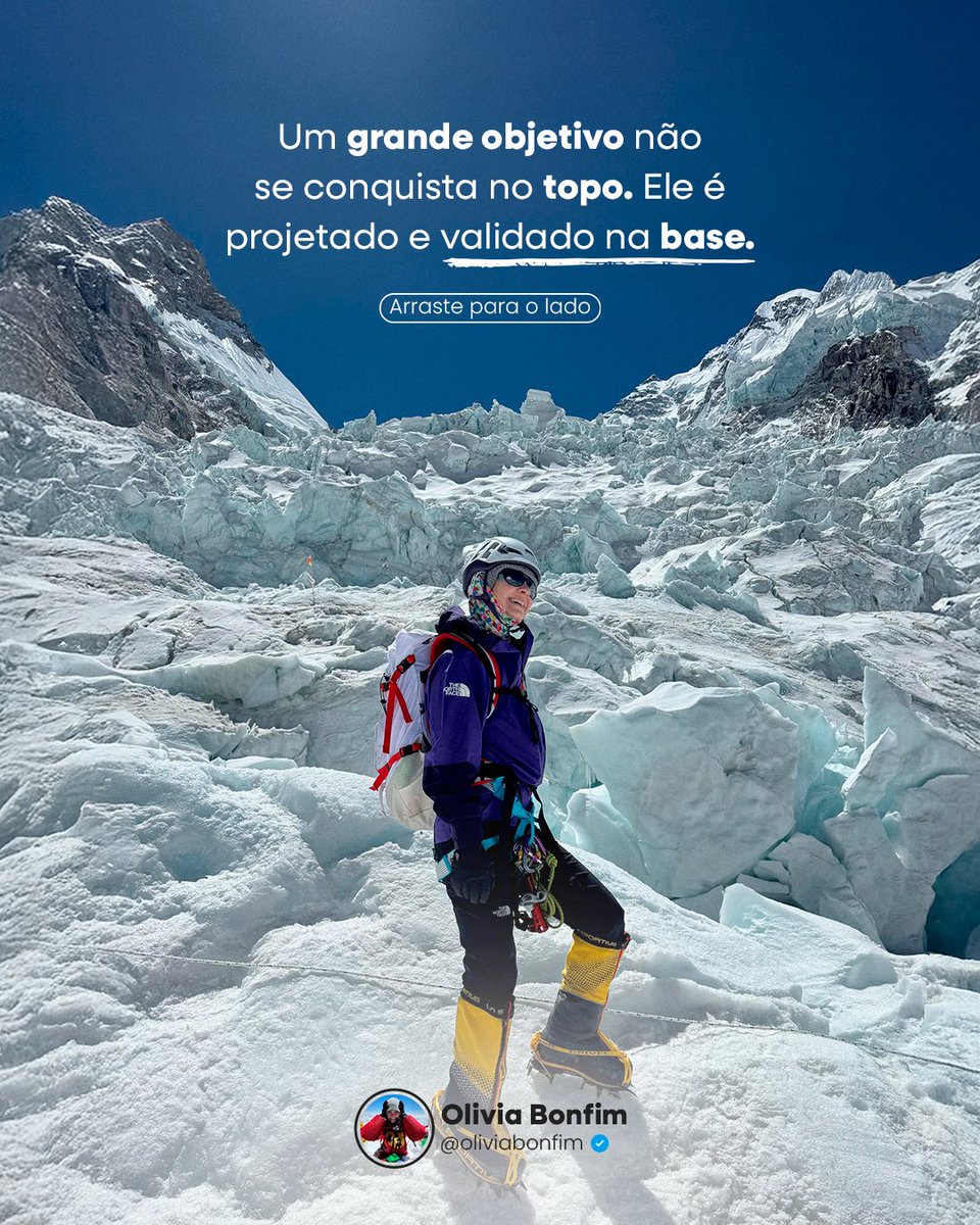 oliviabonfim_'s tweet image. O “impossível” raramente surge como algo concreto. Ele começa como uma percepção distante, quase fora de alcance, até que aos poucos vai sendo reposicionado através de decisões, preparo e repetição.

Não é um salto. É uma construção.

#guinnessworldrecords #everest #objetivo