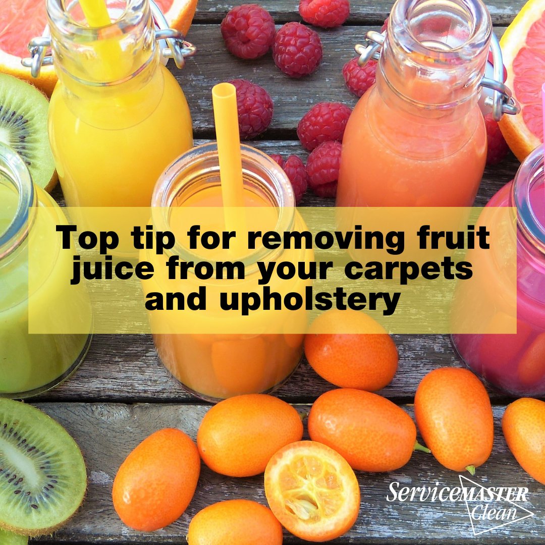 SMWesterly's tweet image. A helpful tip in case you or your little ones spills fruit juice at home:

✅ Rinse fruit juice spills with cold water
✅ Mix a small amount of washing powder with warm water
✅ Dab the mark with a clean towel

✅ Rinse again with cold water to prevent further staining 
#hometips