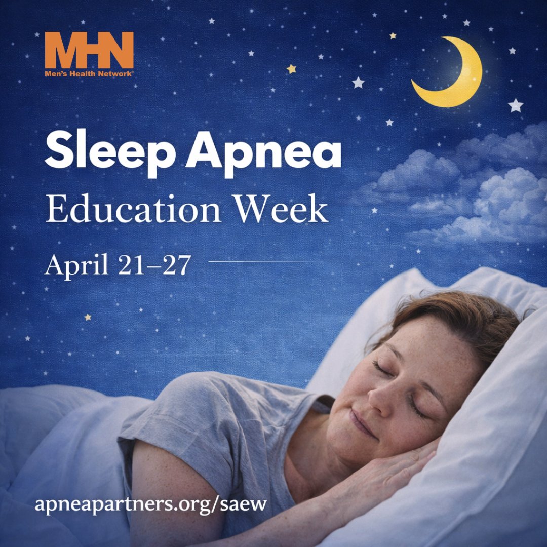 MensHlthNetwork's tweet image. Sleep apnea risks heart disease &amp;amp; more. 

Men, know signs, talk to a doctor, get tested. 

More info: ow.ly/HrTy50YMINE 

#MensHealth #SleepApnea #SleepHealth #HealthySleep #KnowYourRisk #MensWellness #PublicHealth