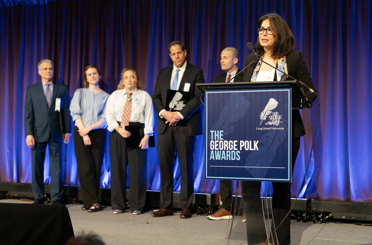 CBSNewsPress's tweet photo. Congratulations to the @60Minutes team and correspondent @CeciliaVega for being honored with a 2025 George Polk Award in National Television Reporting earlier this month. 60 MINUTES was recognized for its ground-breaking report last year on the U.S. sending Venezuelan migrants to a Salvadoran mega-prison known as CECOT, despite most having no apparent criminal records.