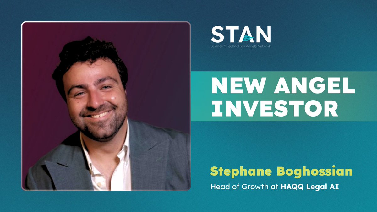 STAN_network's tweet photo. 🚀Stephane Boghossian is joining STAN Angels.

As an investor he backed 50+ startups across Seed to Series B — Anthropic, Revolut, Linkup, Alpa, Dune, Convex, Sage, Pangea Bio, among them.

🌟Welcome, Stephane https://t.co/Aj0PzWeNIe