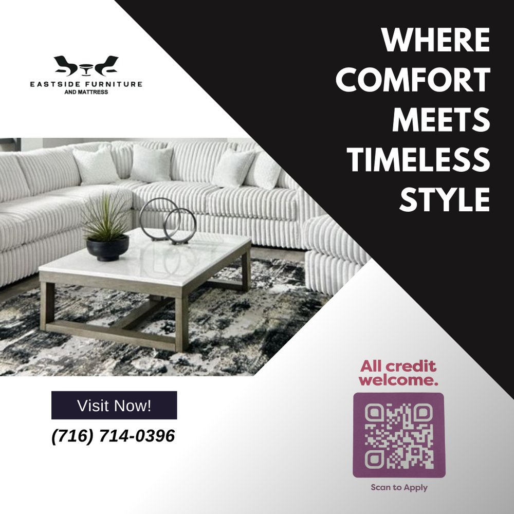 E_sidefurniture's tweet image. Complete your living room with stylish coffee tables that tie everything together. We offer options that match our top-selling sofas and sectionals, plus financing and referral discounts up to 10%. Scan the QR below!
#CoffeeTables
eastside-furniture.com/contact