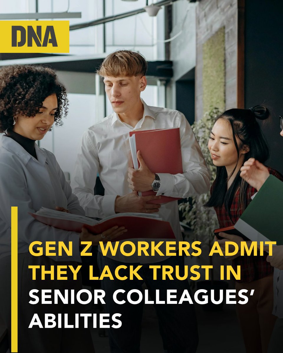 dna's tweet image. Generation clashes are common at work, with the older employees often complaining about the younger members. Now a new study has revealed that Gen Z do not trust the capabilities of their senior members to carry out any task.

#DNAUpdates | #Genz | #Ganerationgap