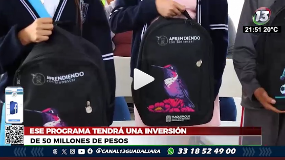 C13Guadalajara's tweet image. 🎒🏫La Presidenta de #Tlaquepaque, @LauraImelPerezS dio inicio al programa Aprendiendo con Bienestar, que beneficiará a más de 86 mil estudiantes de educación básica

#Educación #PorSiTeLoPerdiste