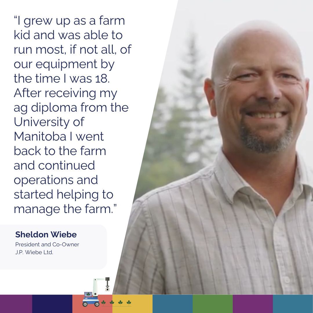 EMILICanada's tweet photo. Sheldon Wiebe has been farming since he was 12 years old. Today, Wiebe and his family farm 10,000 acres, with approximately 3,000 acres dedicated to potatoes, where #EMILI’s Innovation Farms launched a second location in 2025.

https://t.co/WlRUOgiCko

#ThisIsAgriculture https://t.co/6ZrZE9s1hT