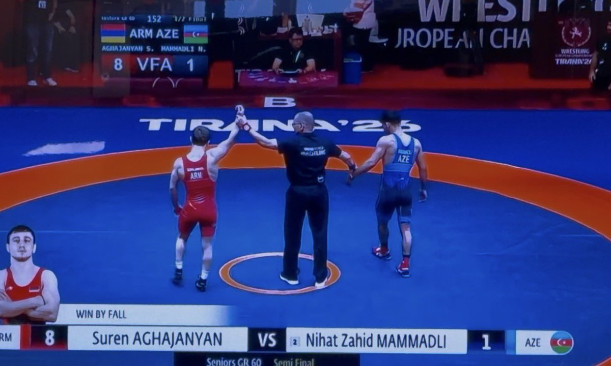 Suren Aghajanyan just defeated his azeri opponent who’s a European and World champion

That a boy, Suren 🔥
