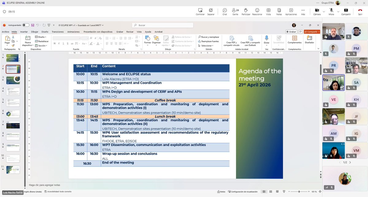 Eclipse_DigiEU's tweet image. #ECLIPSE partners gathered online today for our #GeneralAssembly!
We aligned on progress, shared updates, and set the stage for the final project phase. Big thanks to all partners for their commitment!

Let's maximize the impact! 💡

#DigitalEU