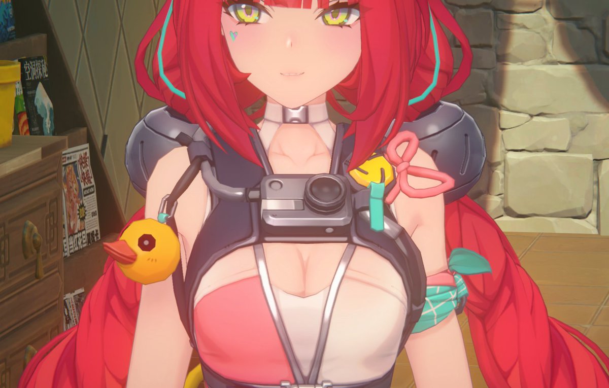 i just noticed that yuzuha has a gopro on her summer skin