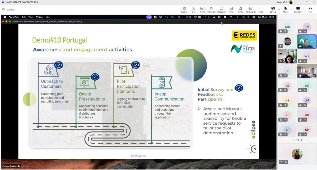 Eclipse_DigiEU's tweet image. #ECLIPSE partners gathered online today for our #GeneralAssembly!
We aligned on progress, shared updates, and set the stage for the final project phase. Big thanks to all partners for their commitment!

Let's maximize the impact! 💡

#DigitalEU