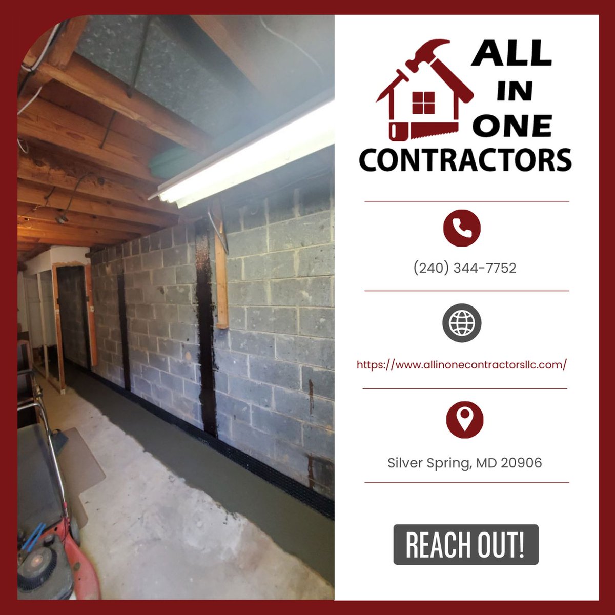 An1Contractors's tweet image. Basement leaks can cause big headaches. Our waterproofing solutions prevent damage and keep your home safe. Protect your home today.
#Waterproofing
allinonecontractorsllc.com/about-us/