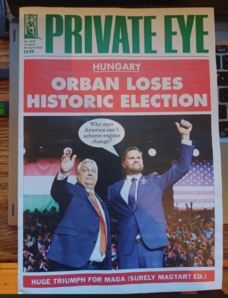 AlexanderFaludy's tweet photo. Gotta love the latest @PrivateEyeNews cover. https://t.co/9QVlNaUbuU