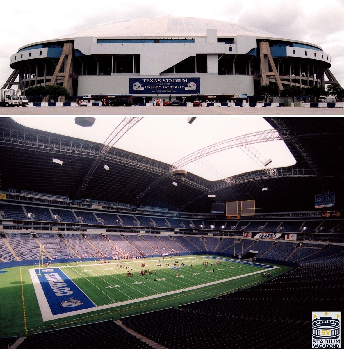 StadiumVagabond's tweet image. Texas Stadium, Irving, TX — circa 2004
Former home of the Dallas Cowboys 🏈
📅 Opened in 1971 | 🚧 Demolished in 2010
Capacity 65,675

#NFLDraft #DallasCowboys #NFLHistory #CowboysNation #AmericasTeam