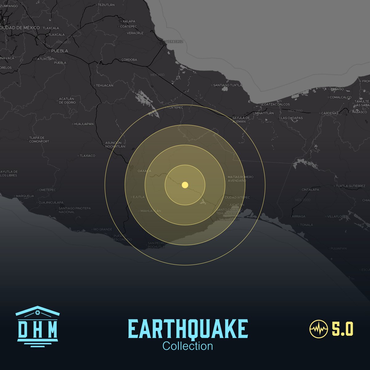 DHM_Alerts's tweet image. M5.0 earthquake auto-minted a new #NFT for @datamuseum

M5.0 #earthquake 12 km SSW of Santiago Quiavicuzas, Mexico that occurred at 2026-04-21T15:11:16.774Z.

🔬  museum.datahistory.org/event/QUAKE/us…
📰  lora.algokit.io/mainnet/asset/…

#algorand #history #seismology
