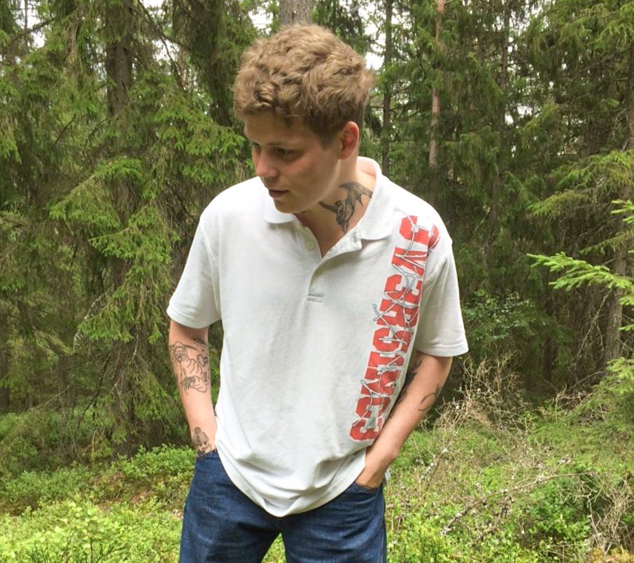 Yung Lean wearin' Bladee's Eversince Polo