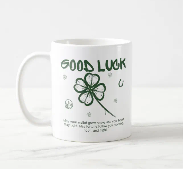 UzunovX's tweet image. Good Luck Four-Leaf Clover Coffee Mug zazzle.com/good_luck_four… via @zazzle 

#CoffeeLovers #shamrock #giftideas #motivation #goodluck #clover
