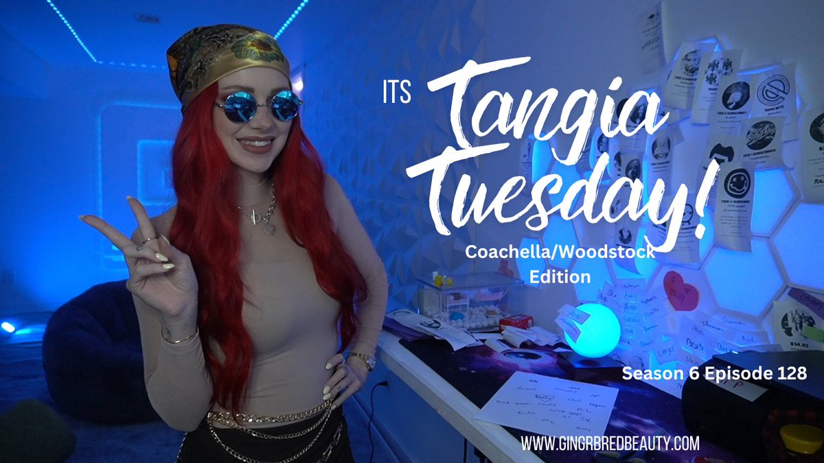 gingrbredbeauty's tweet image. Its TANGIA TUESDAY and today's theme is #Coachella/#Woodstock! Come hang out and see what kind of images you can create! #live on #twitch in 15 twitch.tv/gingrbredbeauty
#repost for #giveaway entries!