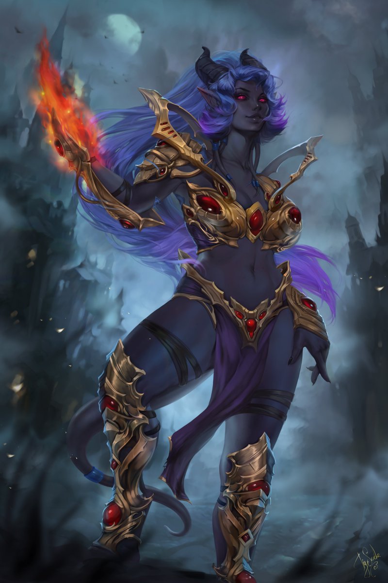 TigrSasha1's tweet image. It's been so long since I've had a commission from my favorite Draenei, do you think it needs to be fixed somehow? #Draenei #warcraft