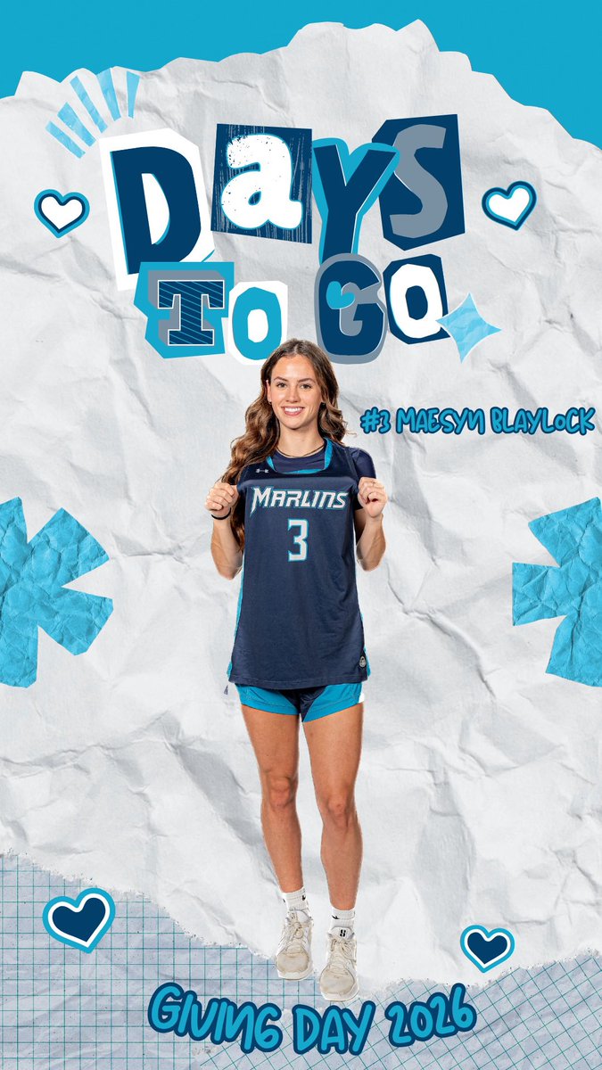 marlinswbb's tweet image. We’re only 3️⃣ days away from Giving Day! 🎁💙

#finsup #gomarlins #vwuwbb #gdtbam