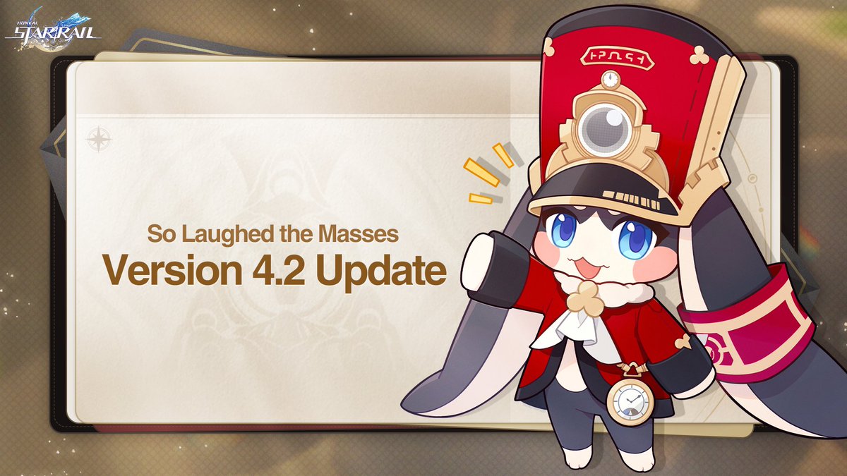 Version 4.2 "So Laughed the Masses" Update Details

Near the spire's peak, approaching the Phantasmoon, the Fool weaves the hearts of men into a marionette theater within her palms. In this moment, people are bestowed the freedom of Elation. In this moment, people are shackled by