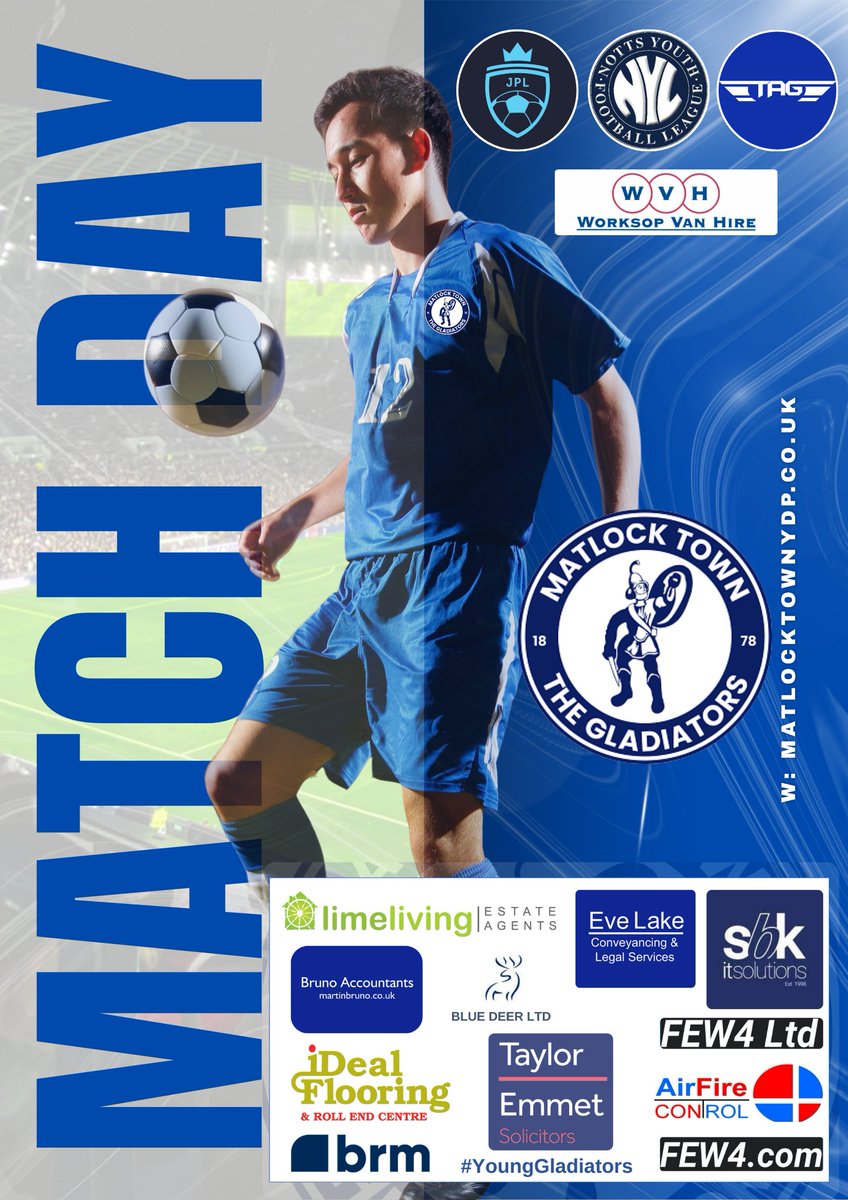 mtfcYouthDev's tweet photo. u21s | Tonight 🔽

🆚 South Normanton AFC u21s
📆 Thur 21 April 26
⏰ 19:45
🏟️ Rainworth MWFC
📍 NG21 0JY
🎟️ £5 / £2 OAPs &amp; u16s FREE

#MatlockTownFC #YoungGladiators https://t.co/W4lZjvaV4W