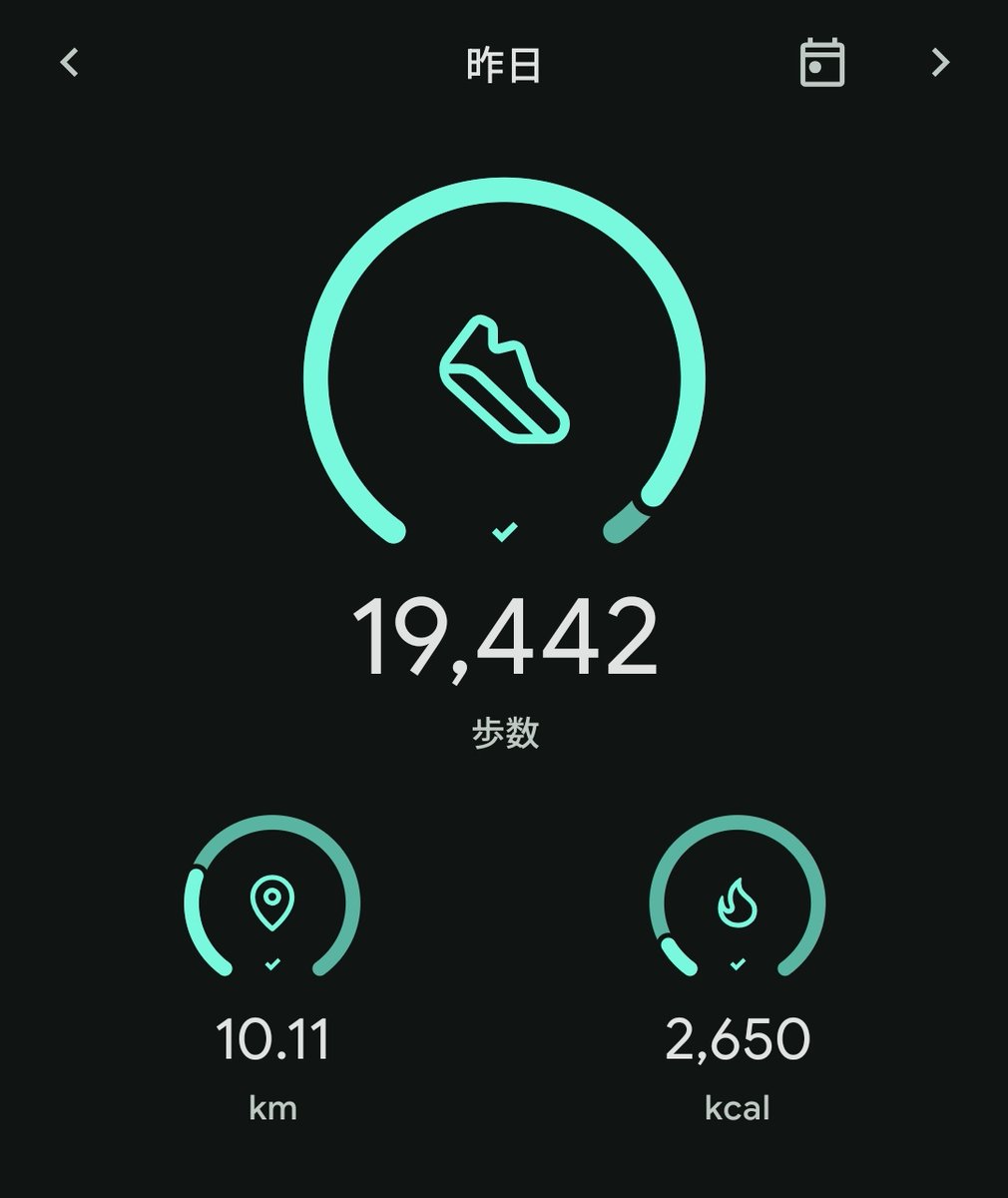 職場を右往左往してたらこんな歩数に