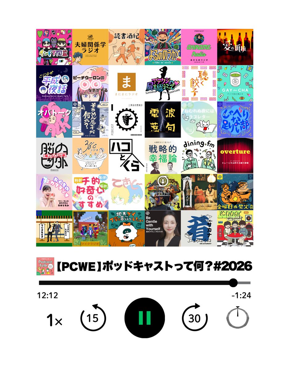 ポッドキャストーーク!|Podcast tweet media