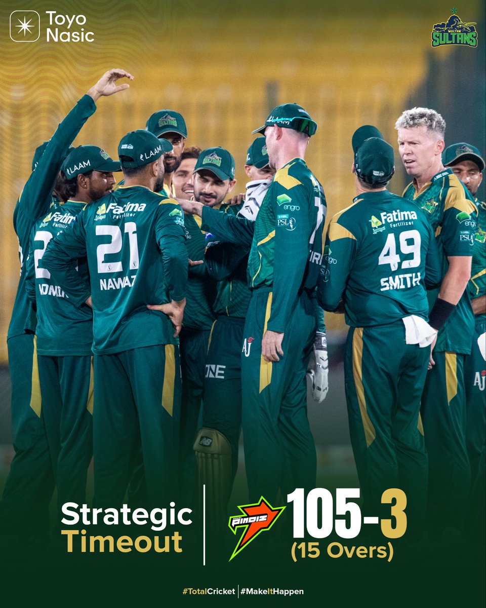 MultanSultans's tweet image. Into the cruical last phase of the 1st innings. ✊

#totalcricket #makeithappen