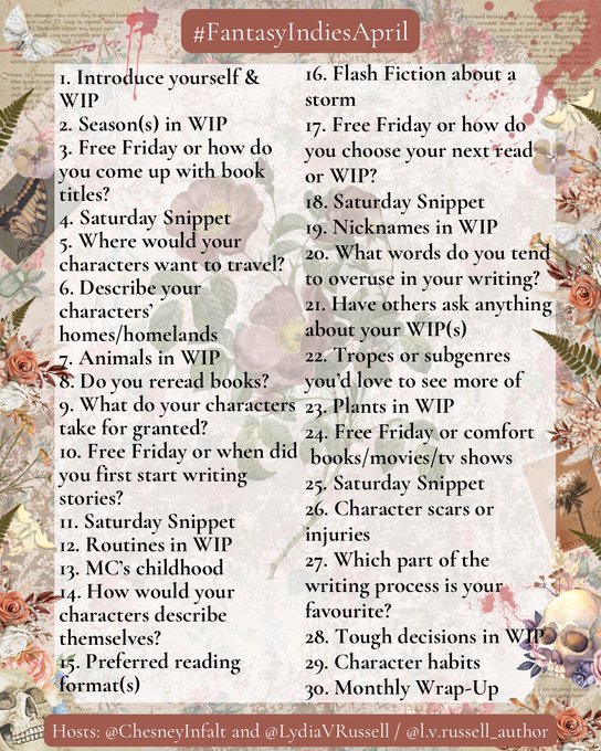 DonnaSundblad's tweet image. #FantasyIndiesApril
Fantasy Indie April Day 21 ✨

Ask me anything about my WIP—The Rise of the Variel (Dragon's Oath Book 4).

Characters, dragons, magic, worldbuilding… I’m game.

What do you want to know? 🐉📚

#AmWriting #writingfantasy