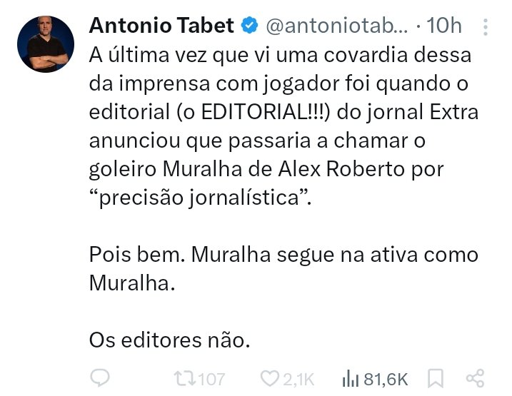 Descobrimos o limite do humor, pessoal.

No Brasil pode tudo, até piada racista, menos zoar o Flamengo.
