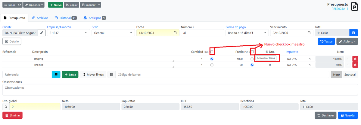 facturascripts's tweet image. Lanzada v1.11 de UdsPreciosEnLineas: traducciones actualizadas y checkboxes maestros por columnas Cantidad y Precio para gestionar todas las...

facturascripts.com/publicaciones/…

#FacturaScripts #plugin #mejoras