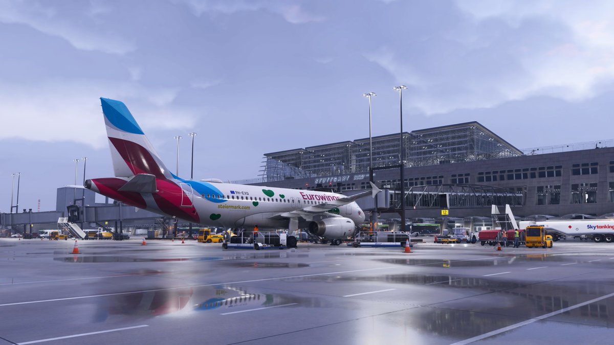 JustFlight's tweet image. Two new MSFS 2024 Stuttgart airport add-ons from Aerosoft are now on sale - both are also available together in a money-saving Bundle! tinyurl.com/392nud6d #MSFS #FS2024 @MSFSofficial #MSFS2024