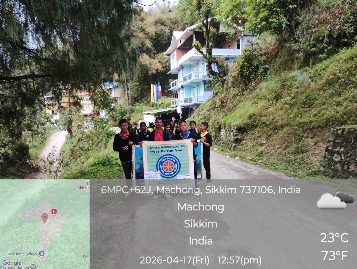 MachongNss's tweet photo. NSS UNIT OF GOVT. SSS MACHONG PAKYONG DISTRICT SIKKIM ORGANISED RALLIES ... JAL PAKHWADA....2026 ( JAL SHAKTI ABHIYAN) https://t.co/8KRADGGmTZ