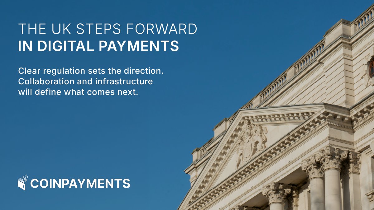 COINPAYMENTSNET's tweet image. The UK is backing the future of payments 🇬🇧

HM Treasury is moving to support stablecoins and create a unified framework for digital and traditional payments.

A strong signal of intent: now the focus shifts to delivery.

#Payments #Fintech