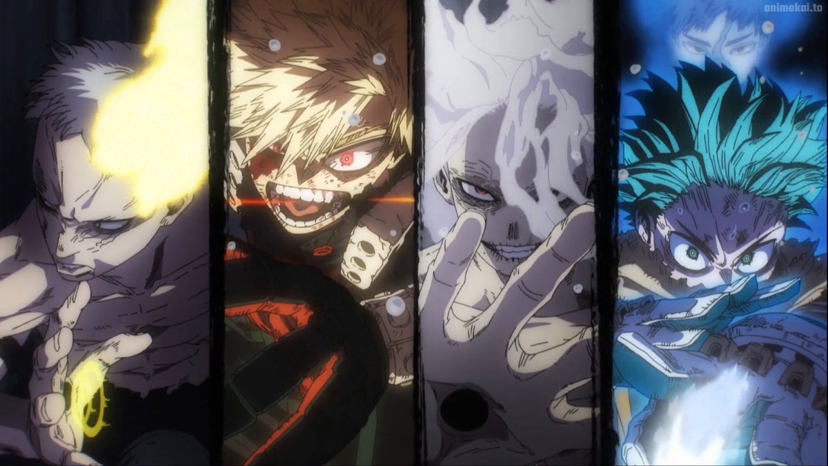 Kas_King500's tweet photo. “GO BEYOND” They cooked. They cooked so fucking hard. 10/10

#MyHeroAcademia #MHA https://t.co/wfQPAXEDRr