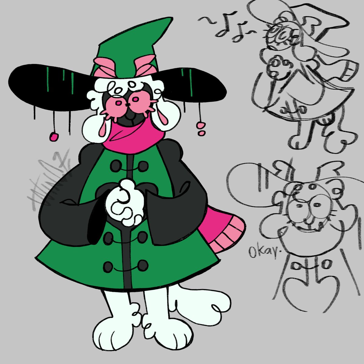 Okay yeah I think I’m gonna have to draw other characters for a bit, drawing Ralsei was kinda fun

#deltarune