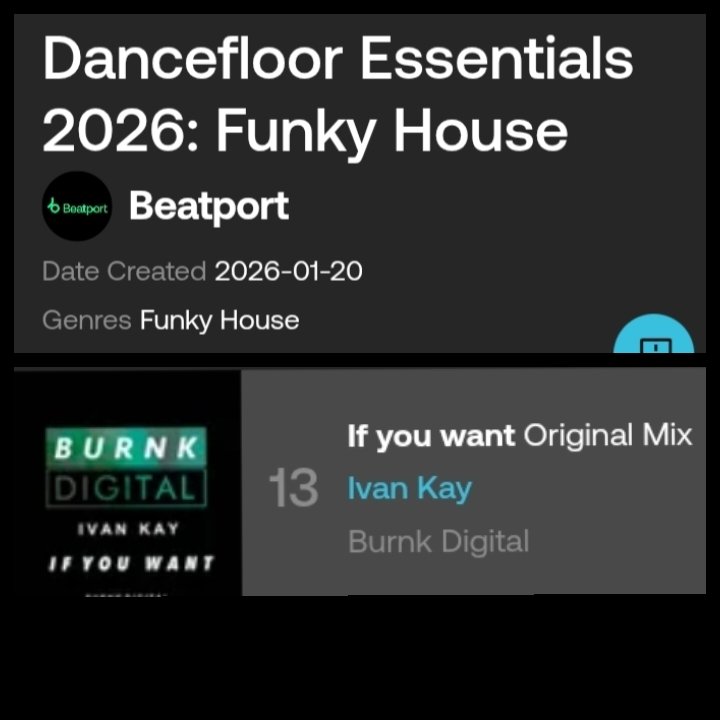 djivankay's tweet image. Big banner 👈
Dancefloor Essentials Funky house April 👈
🎧👇👇👇
beatport.com/it/track/if-yo…
#beatport #bestnewfunkyhouse #outnow #beatportmusic #funkyhouse