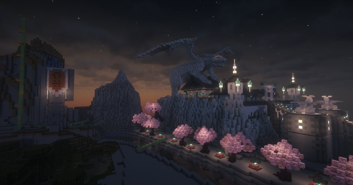 gelatinam_slime's tweet image. エセ和風wip 25日目
明らかな人工山の隣の崖滝も人工なのでスカスカ

龍の目は古典的なトリックアートスタイルなので追ってきます
#Minecraft #minecraft建築コミュ #Minecraftbuilds