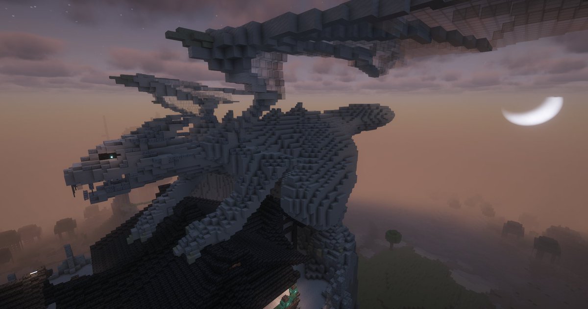 gelatinam_slime's tweet image. エセ和風wip 25日目
明らかな人工山の隣の崖滝も人工なのでスカスカ

龍の目は古典的なトリックアートスタイルなので追ってきます
#Minecraft #minecraft建築コミュ #Minecraftbuilds