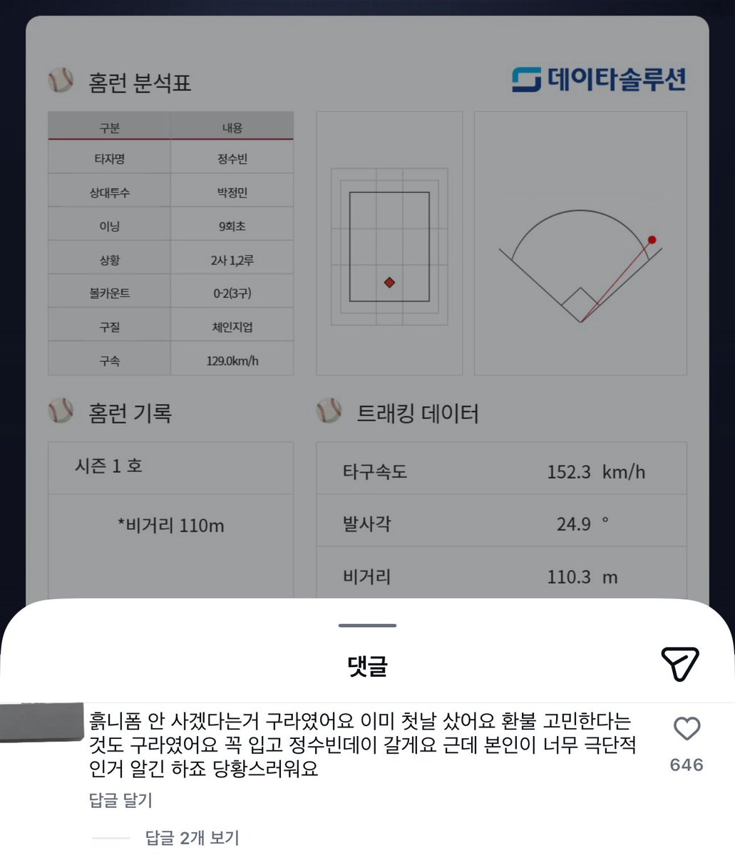 @흙니폼 안 사겠다는 거 구라였어요 이미 첫 날 샀어요 환불 고민한다는 것도 구라였어요 꼭 입고 정수빈데이 갈게요 근데 본인이 너무 극단적인 거 알죠 당황스러워요

ㅋㅋㅋㅋㅋㅋㅋㅋㅋㅋㅋㅋㅋㅋㅋㅋㅋㅋ