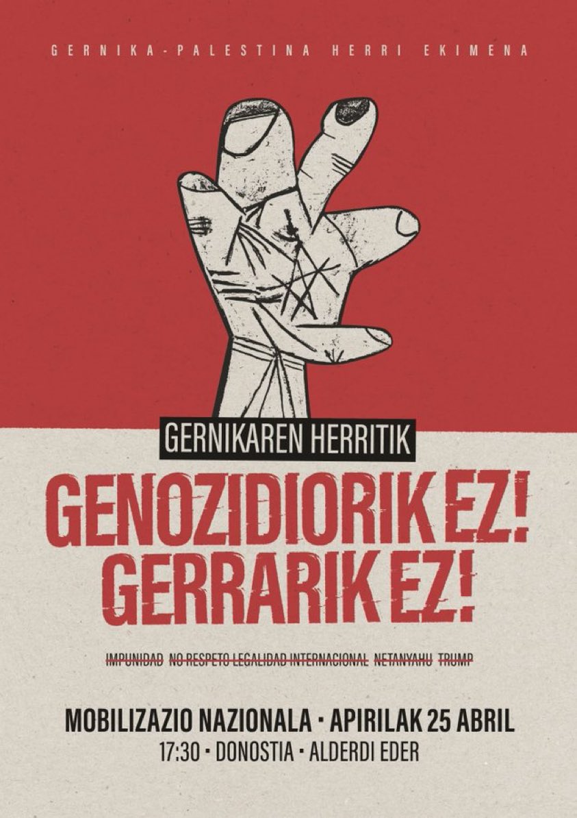 Gernika-Palestina Herri Ekimena tweet media