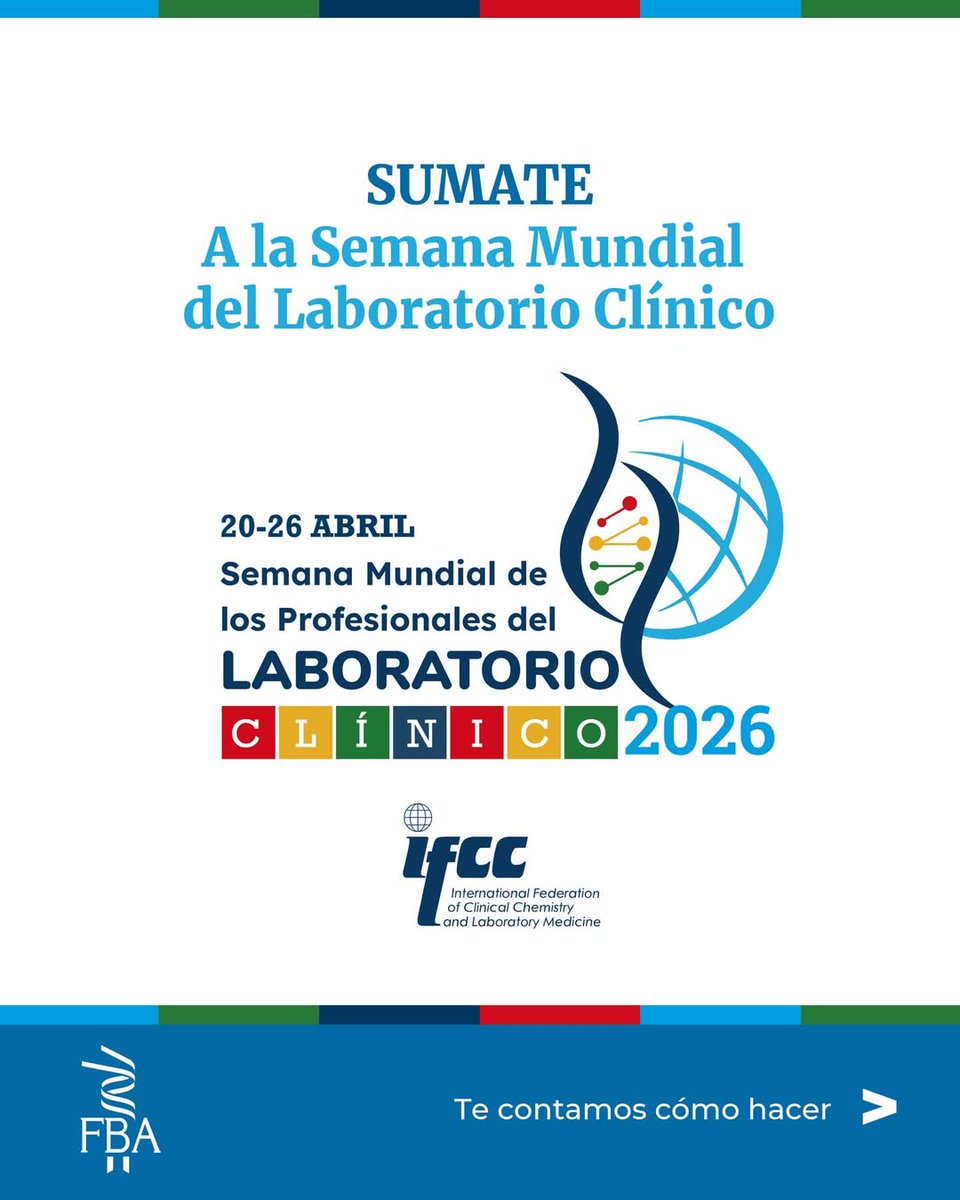 CentroBio9's tweet photo. 🔬 Centro de Bioquímicos Distrito IX se suma a la Semana Mundial de los Profesionales del Laboratorio Clínico.

Bajo el lema “Un día en el laboratorio”, destacamos el rol clave del diagnóstico en la salud.

📅 Hasta el 26/4, compartí tu trabajo con #globalmedlabweek y etiquetanos https://t.co/E5Kkgcpn3T