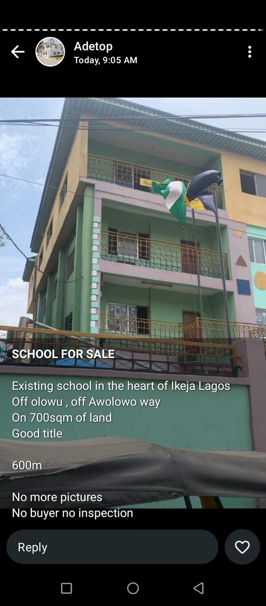 HollarHk33177's tweet image. For sale 
Location Ikeja Lagos Nigeria

GIGM #LagosRealEstate #PropertyInvestment Mallam Psquare