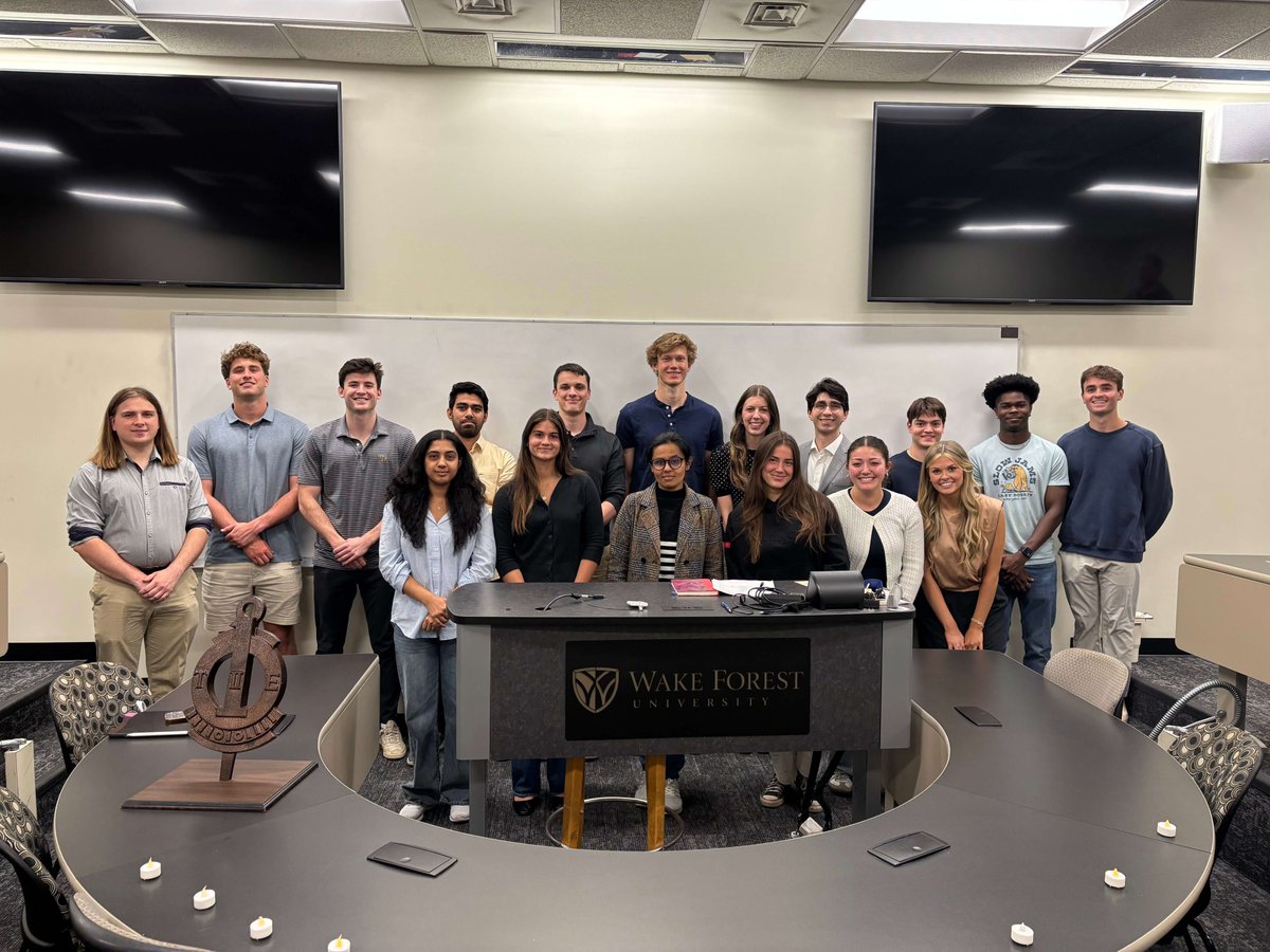 WFUCompSci's tweet photo. Huge congratulations to our newest members! On April 20, 2026, we gathered for the UPE Induction Ceremony to honor our students' exceptional academic drive and technical mastery.  We are so proud of you! https://t.co/sOyzc3pCwW